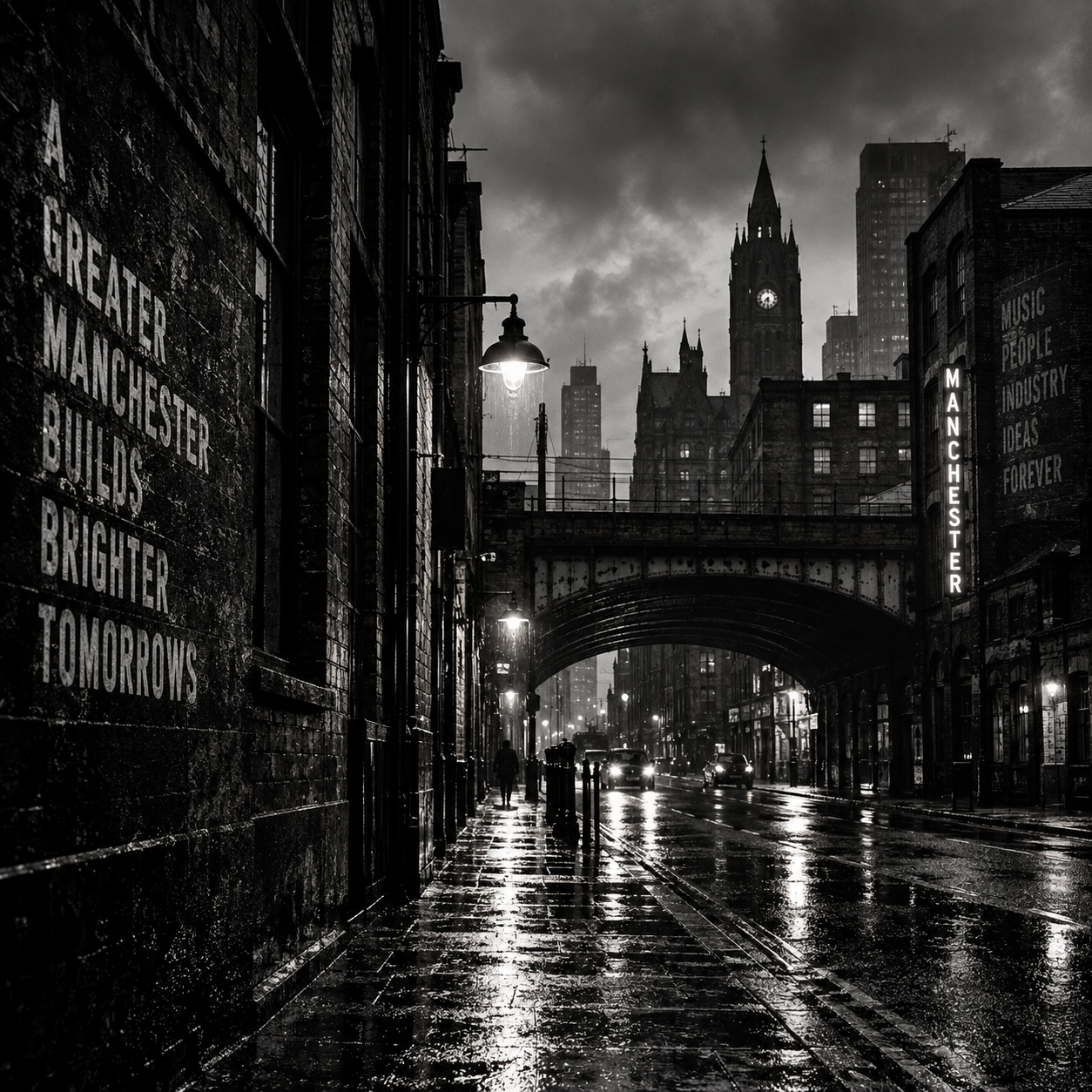 Atmospheric Manchester architecture